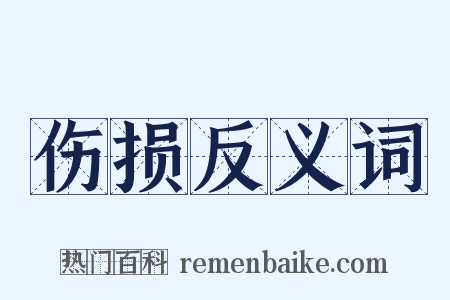 伤损反义词是什么意思的图片